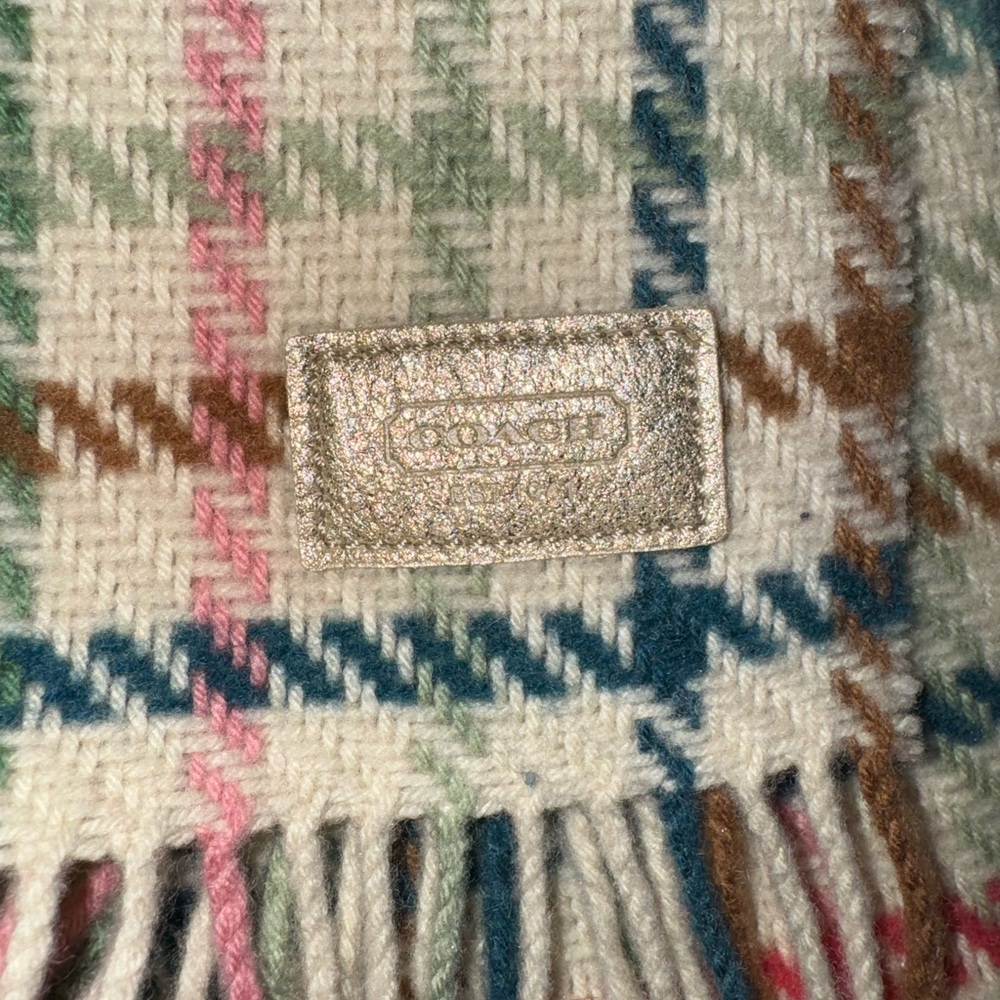 🧣COACH🧣Plaid Scarf